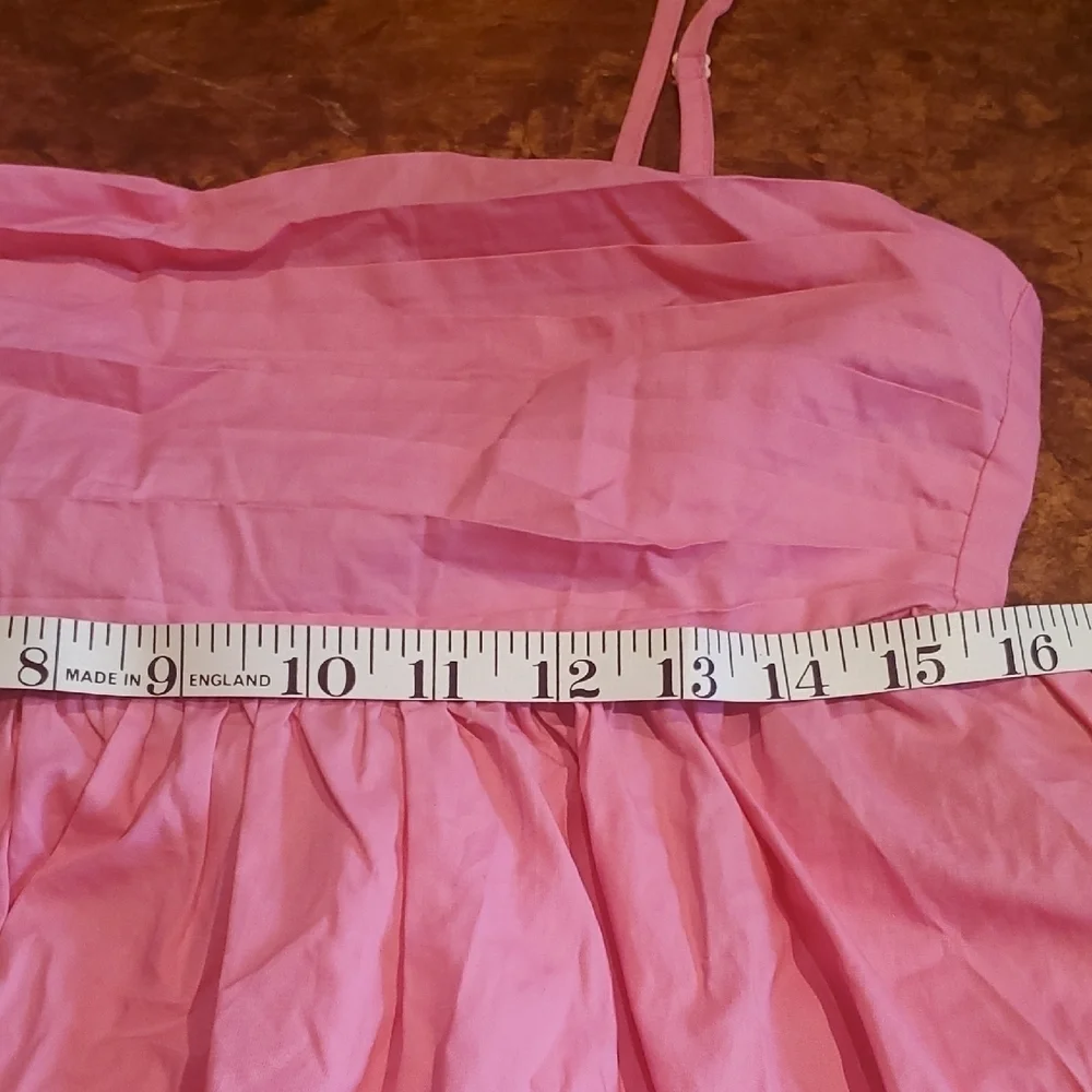 Pink Ruched Spaghetti Strap Mini Dress - Picture 12 of 13